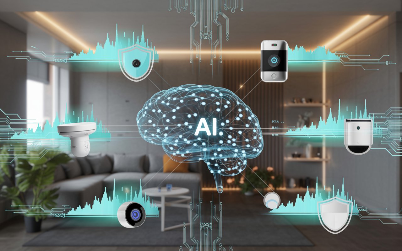 AI-powered IoT security system analyzing connected device behavior to detect cyber threats and anomalies in real time.