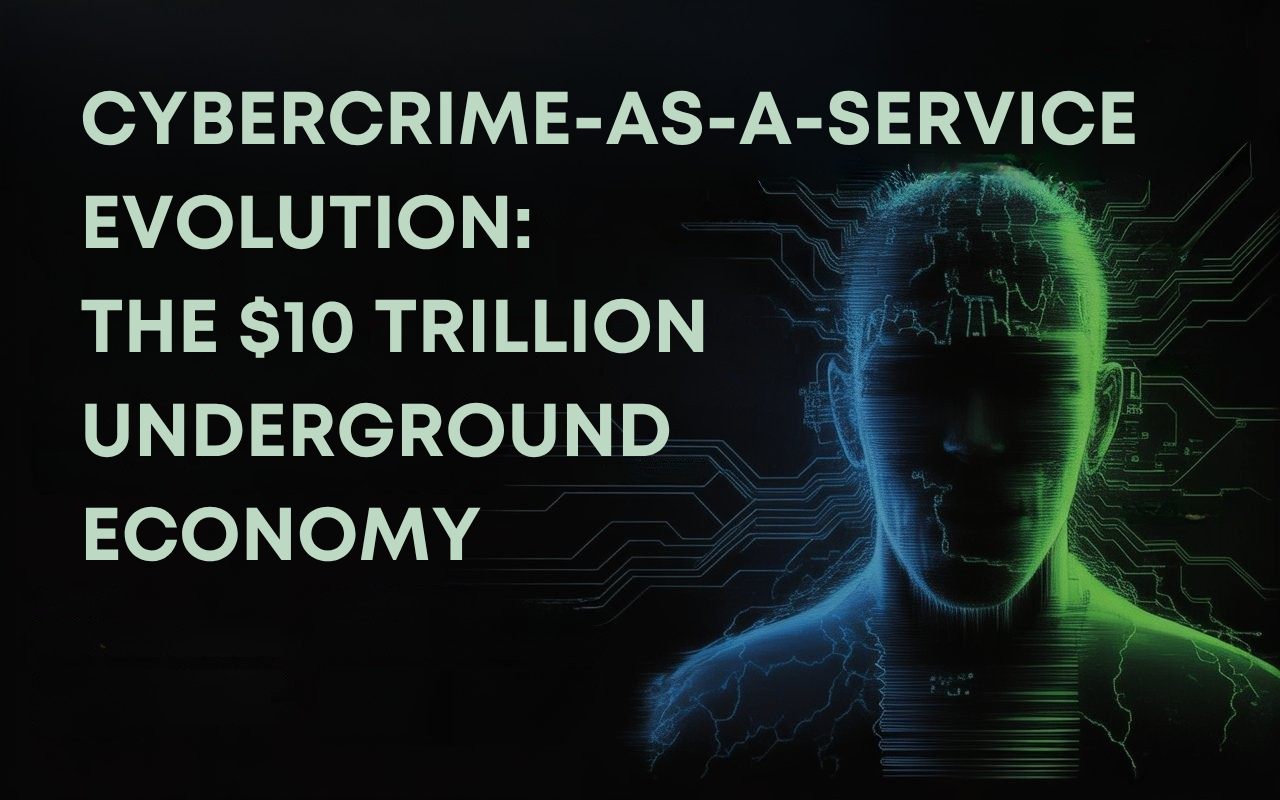 llustration of cybercrime-as-a-service marketplace showing ransomware groups, darknet economy, and digital underground operations valued at $10 trillion.