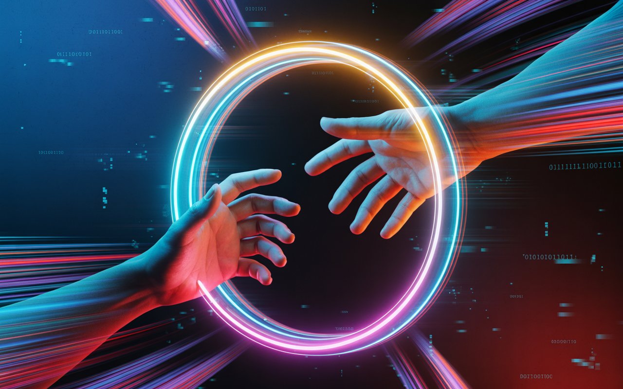 Cybersecurity purple team collaboration concept showing red team and blue team working together to improve security defenses.