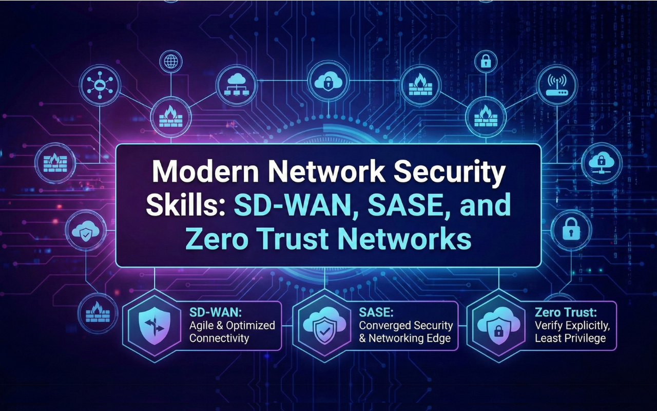 Modern Network Security Skills: SD-WAN, SASE, and Zero Trust Networks"