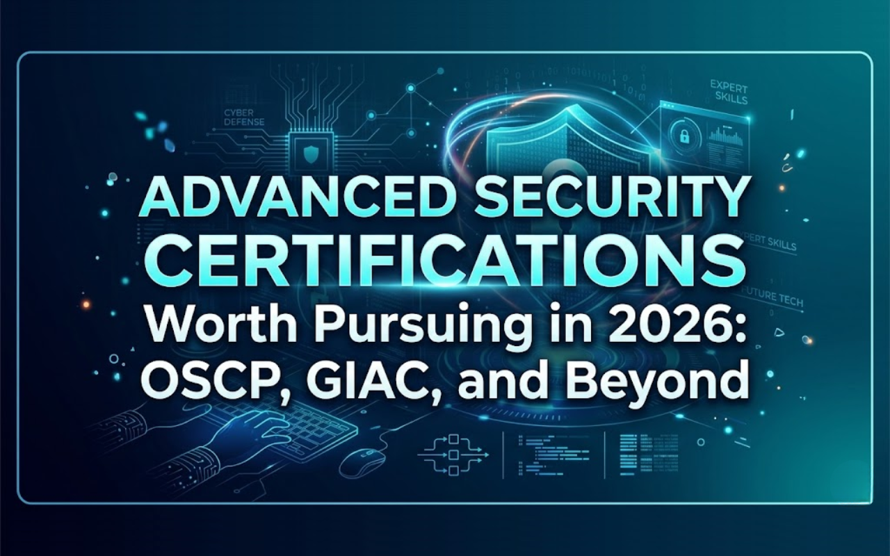 Advanced Security Certifications Worth Pursuing in 2026 OSCP, GIAC, and Beyond